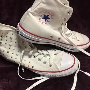 Studded converse. New.